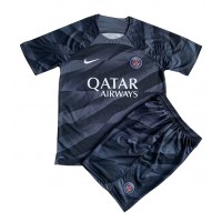 Camisa de Futebol Paris Saint-Germain Goleiro Equipamento Secundário Infantil 2023-24 Manga Curta (+ Calças curtas)